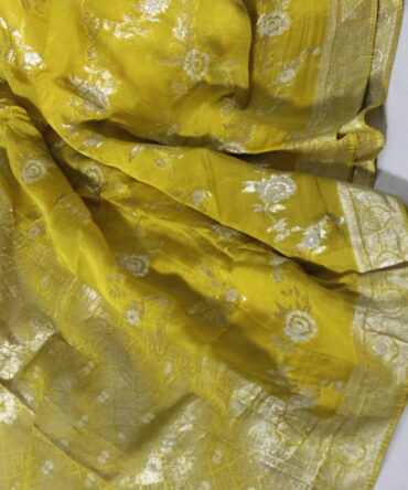 Pure Banarasi Kaddi Georgette Saree