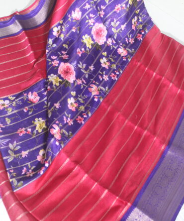 Mysore silk saree with Bentex border