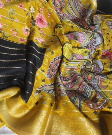 Mysore silk saree with Bentex border