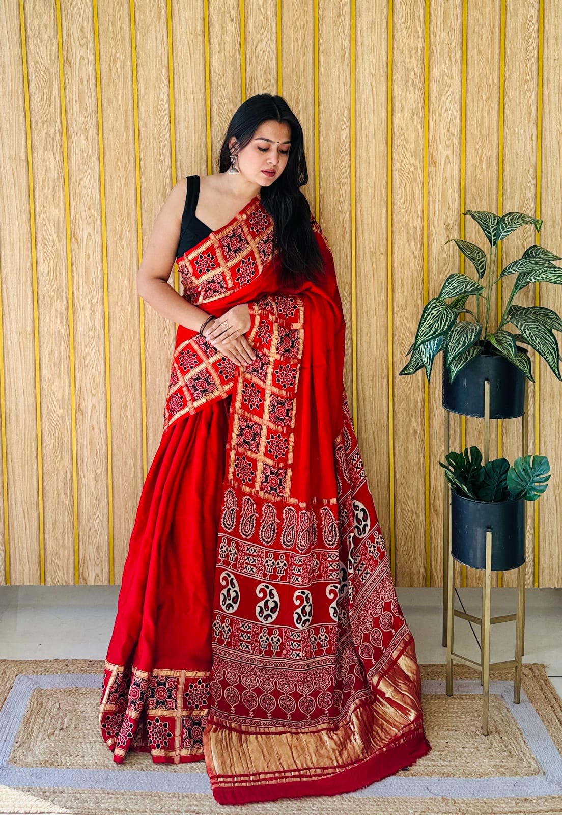 Pure modal silk saree
