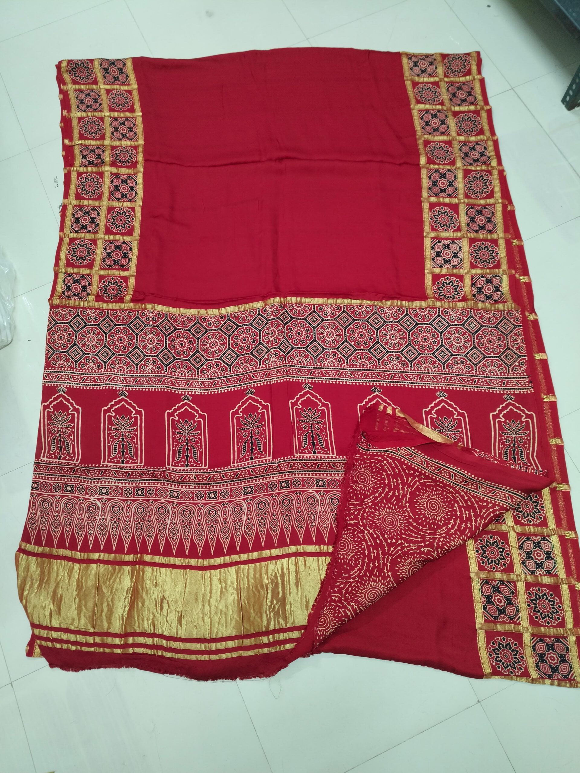 Pure modal silk saree