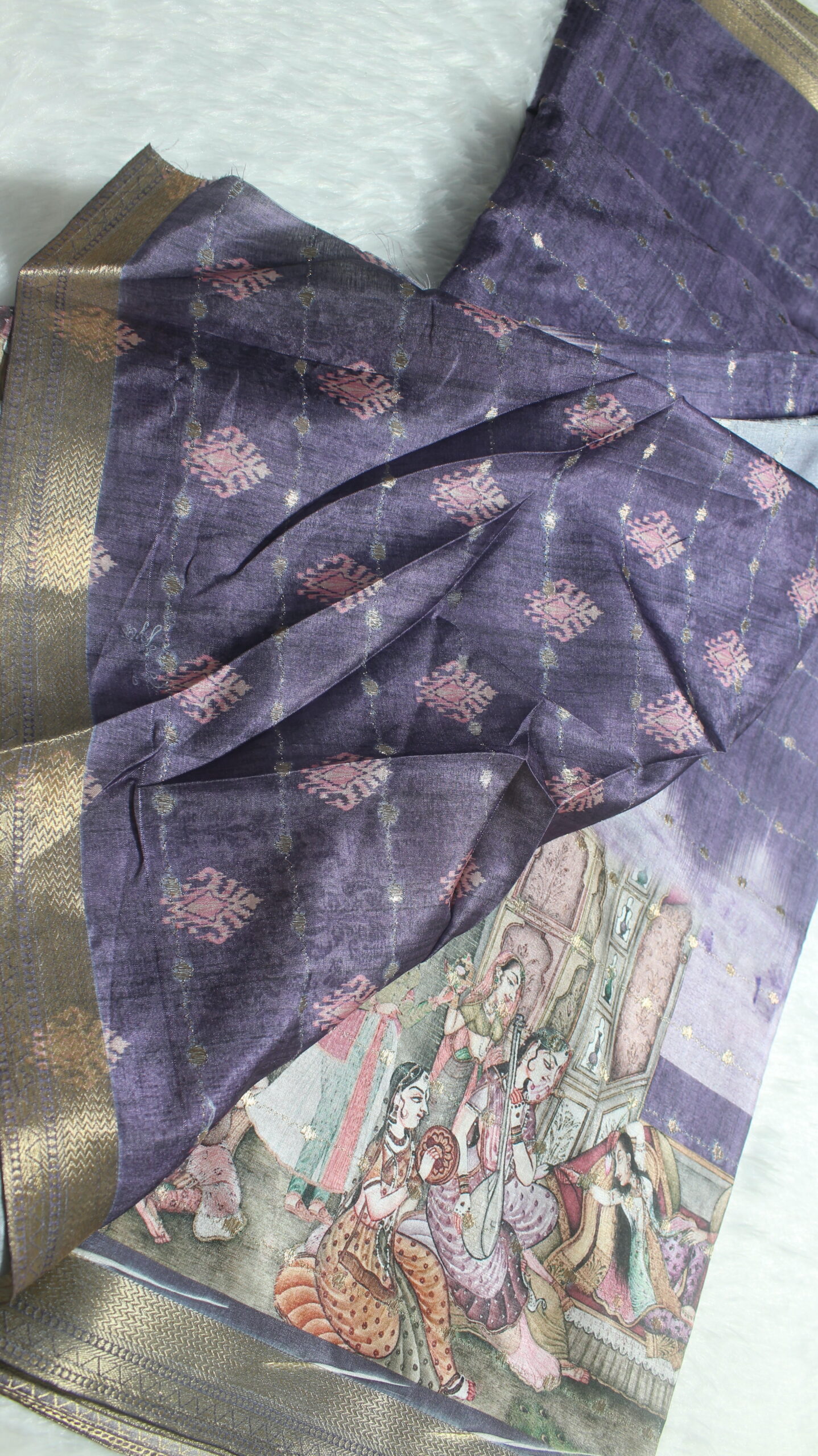 Lapet silk saree