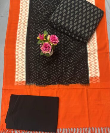 Pochampally Double Ikkat Dressmaterials