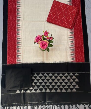 Pochampally Double Ikkat Dressmaterials